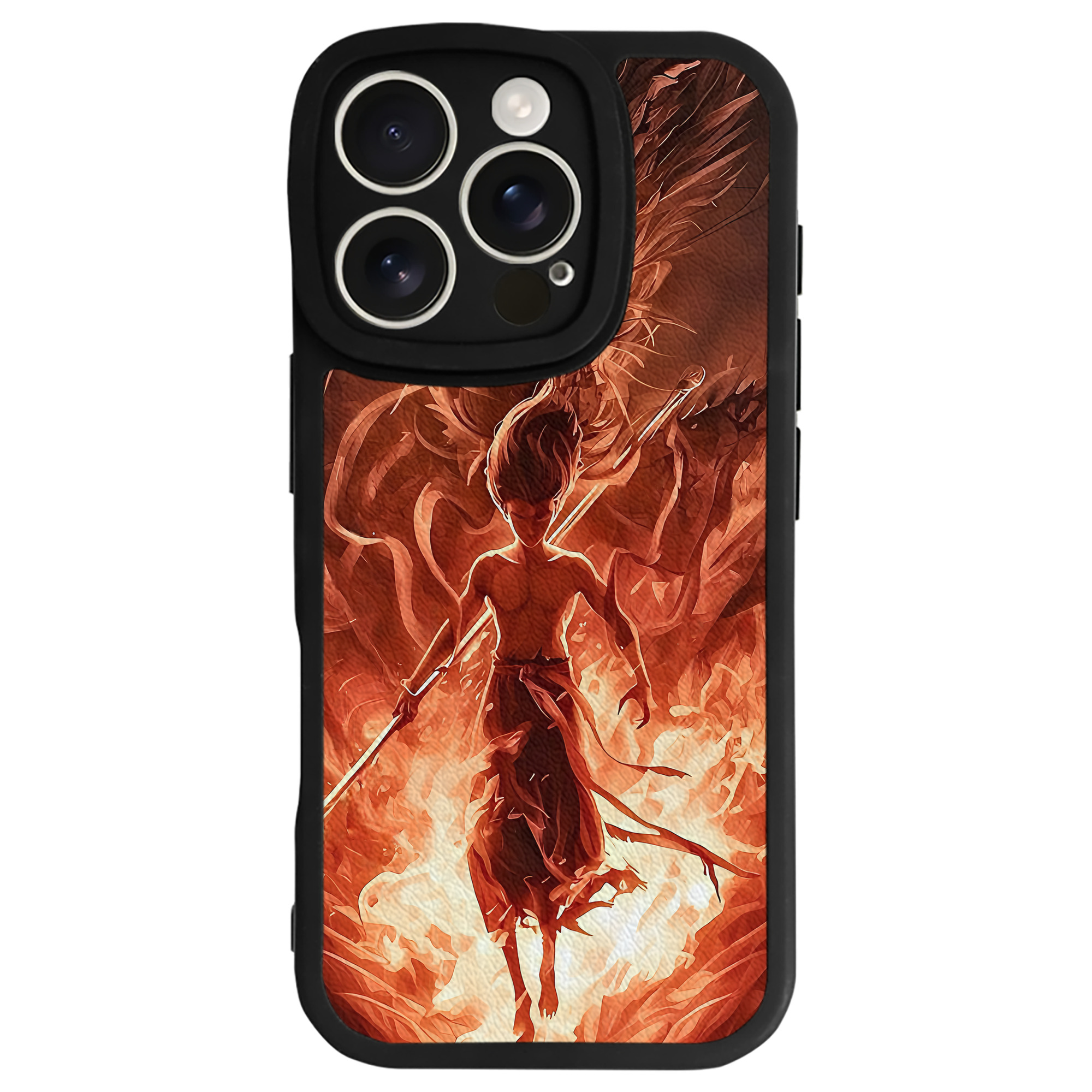 （画像用） Ne Zha 2 ナタ 魔童の大暴れ 【iPhone 16シリーズ対応】シリコンスマホケース（レザー調） 材質：シリコン